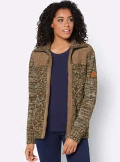 Strickjacke , hinten glatt gestrickt