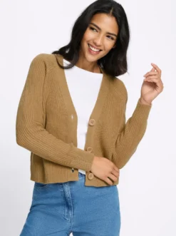 Strickjacke im Patentstrick