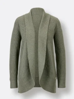 Strickjacke im Schurwoll-Kaschmir-Mix