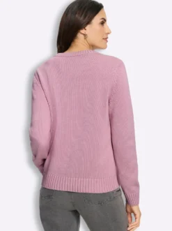 Strickjacke im Strickmuster-Mix