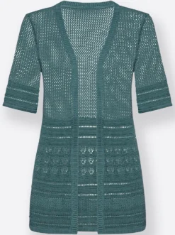 Strickjacke in Ajourstrick