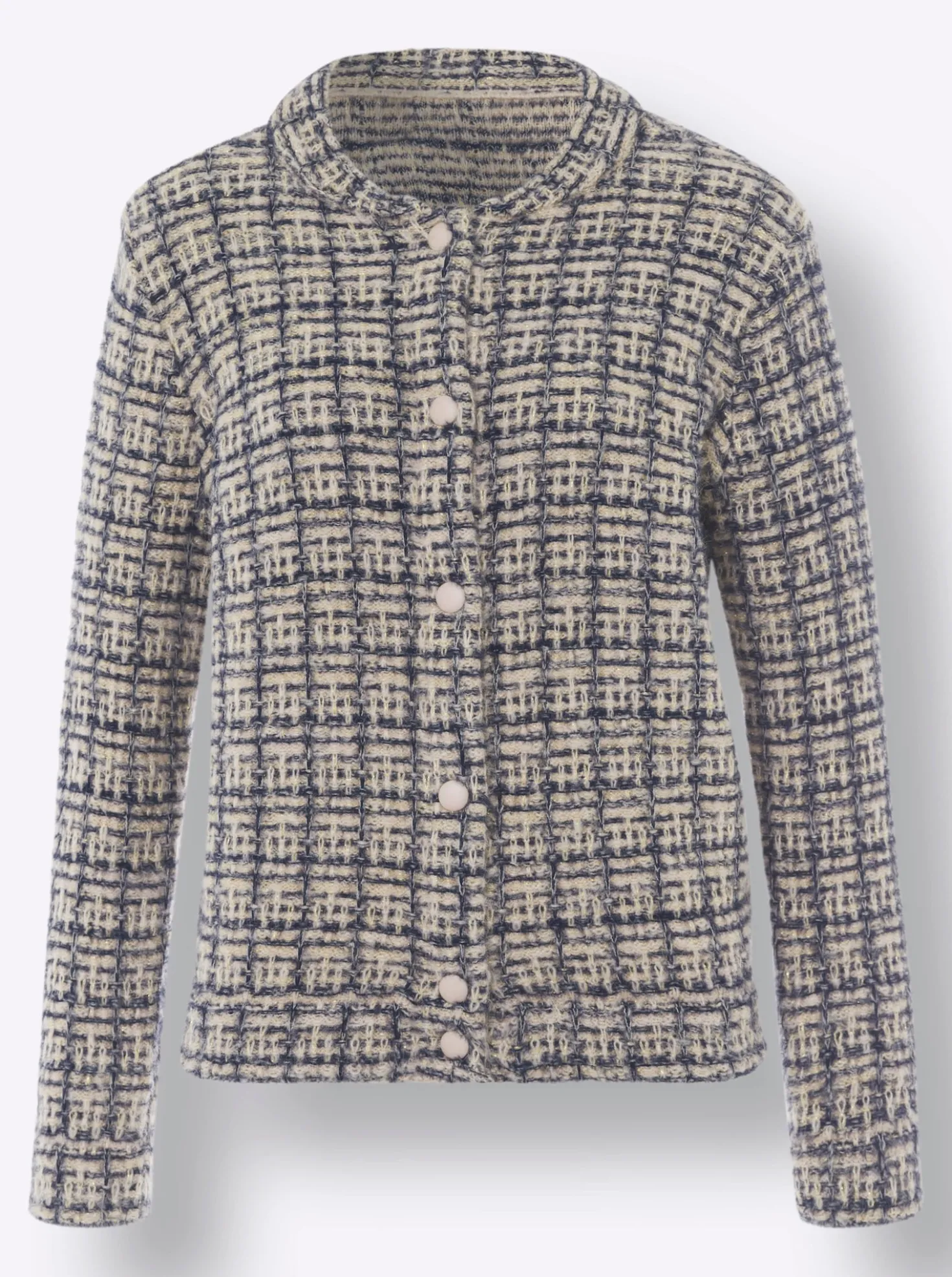 Strickjacke in Blousonform
