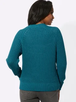 Strickjacke in Grobstrick-Muster