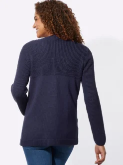 Strickjacke in langer, offener Form