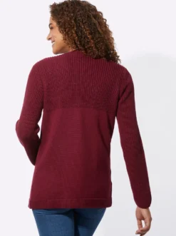 Strickjacke in langer, offener Form