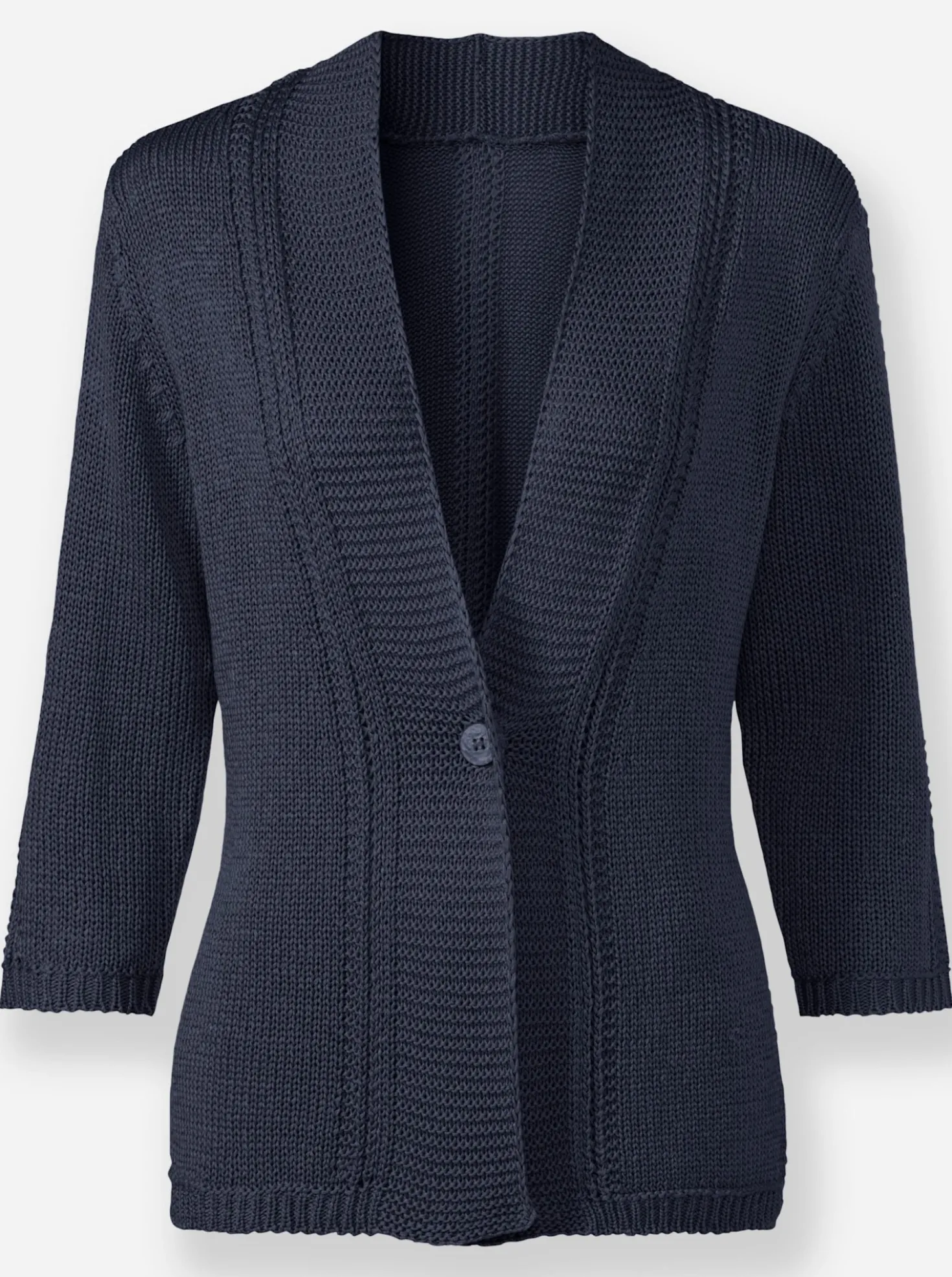 Strickjacke in pflegeleichtem Bändchengarn