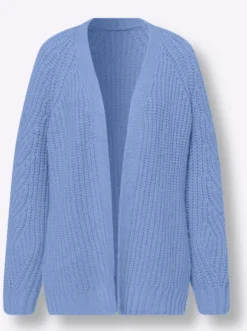 Strickjacke in Ripp-Optik
