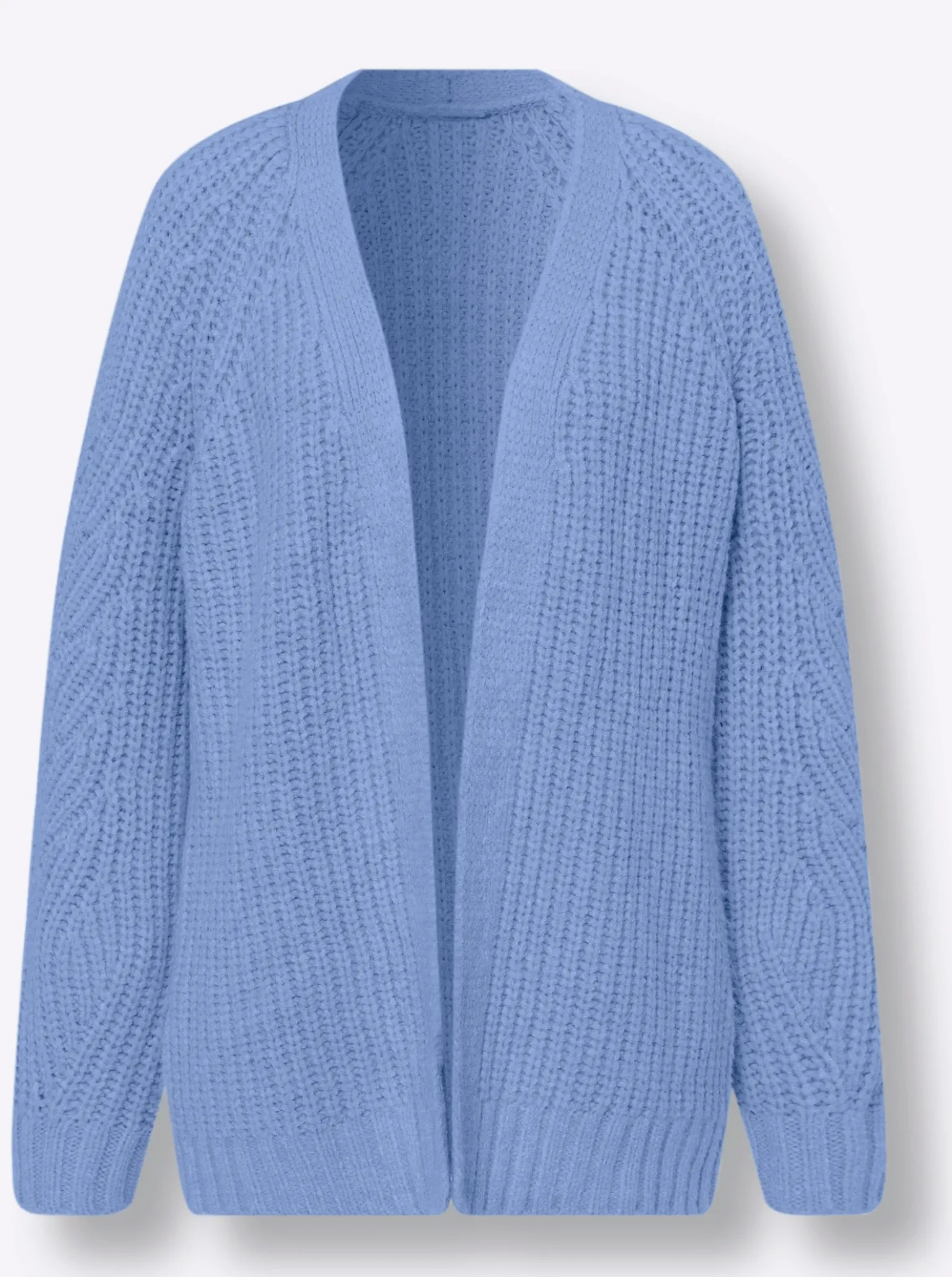 Strickjacke in Ripp-Optik