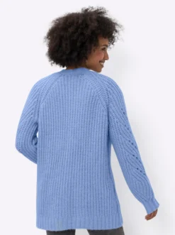 Strickjacke in Ripp-Optik