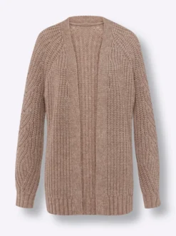 Strickjacke in Ripp-Optik