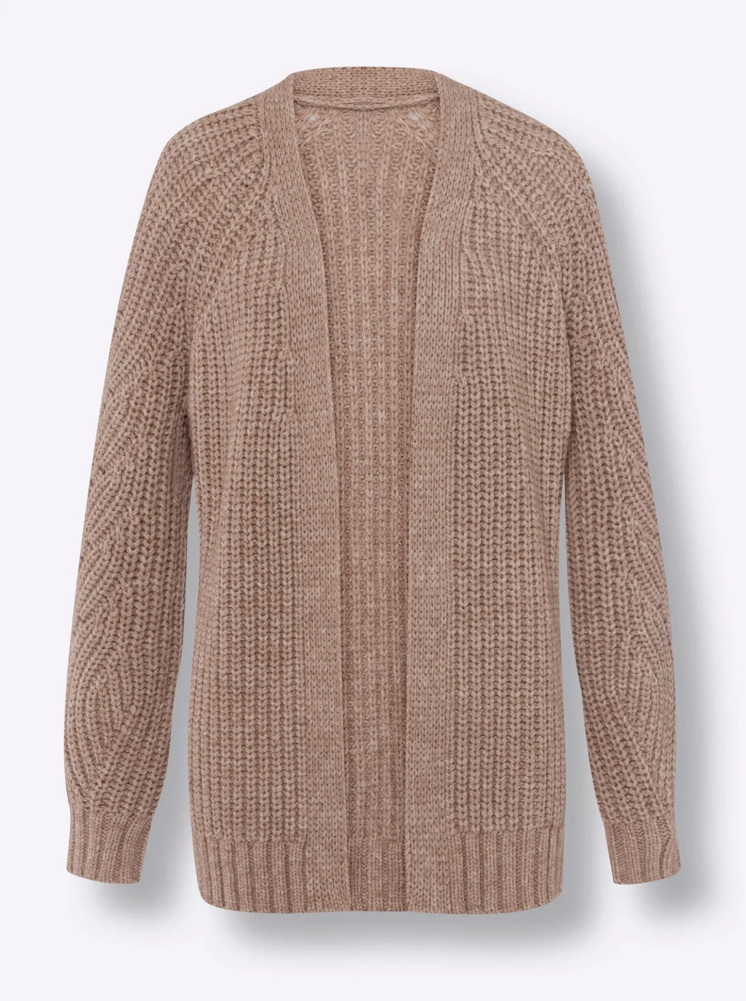 Strickjacke in Ripp-Optik