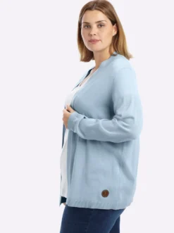Strickjacke in verschlussloser Form