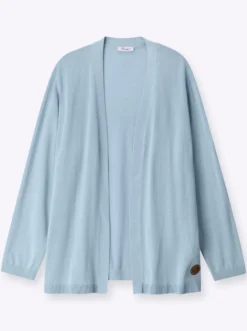Strickjacke in verschlussloser Form