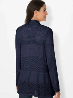 Strickjacke mit Ajour-Muster