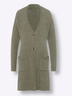 Strickjacke mit aufgesetzten Taschen