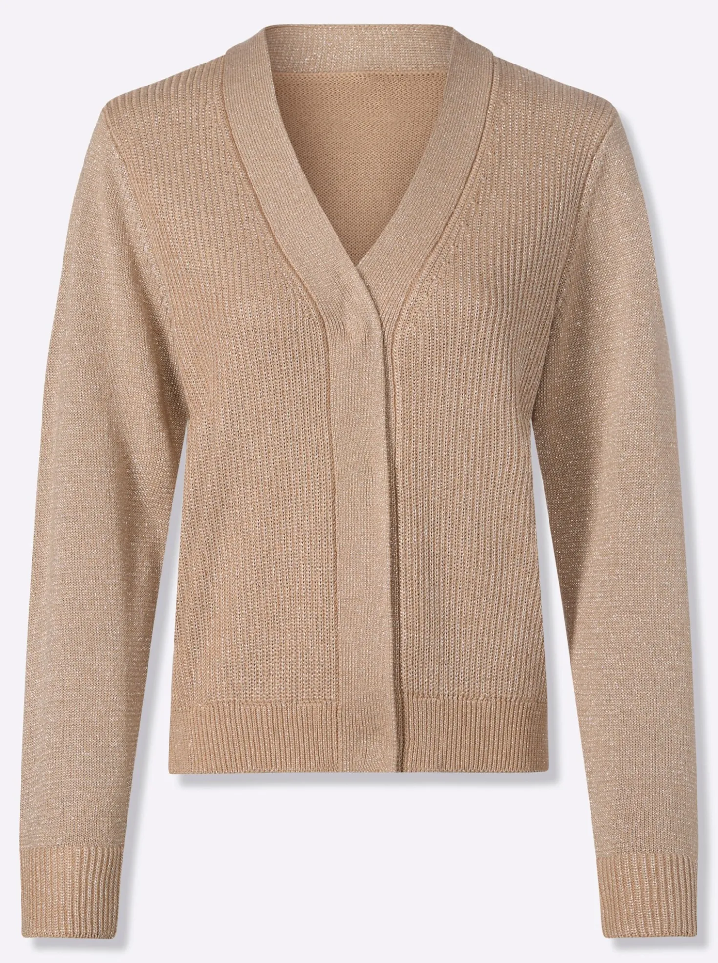 Strickjacke mit Druckknopf-Verschluss