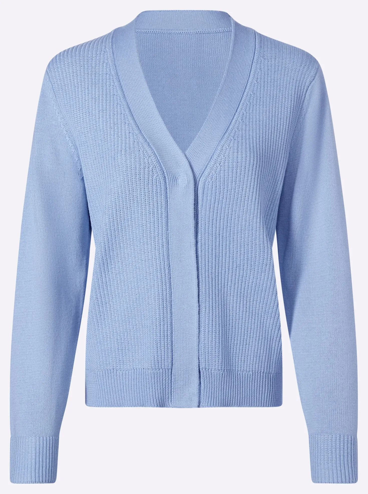 Strickjacke mit Druckknopf-Verschluss