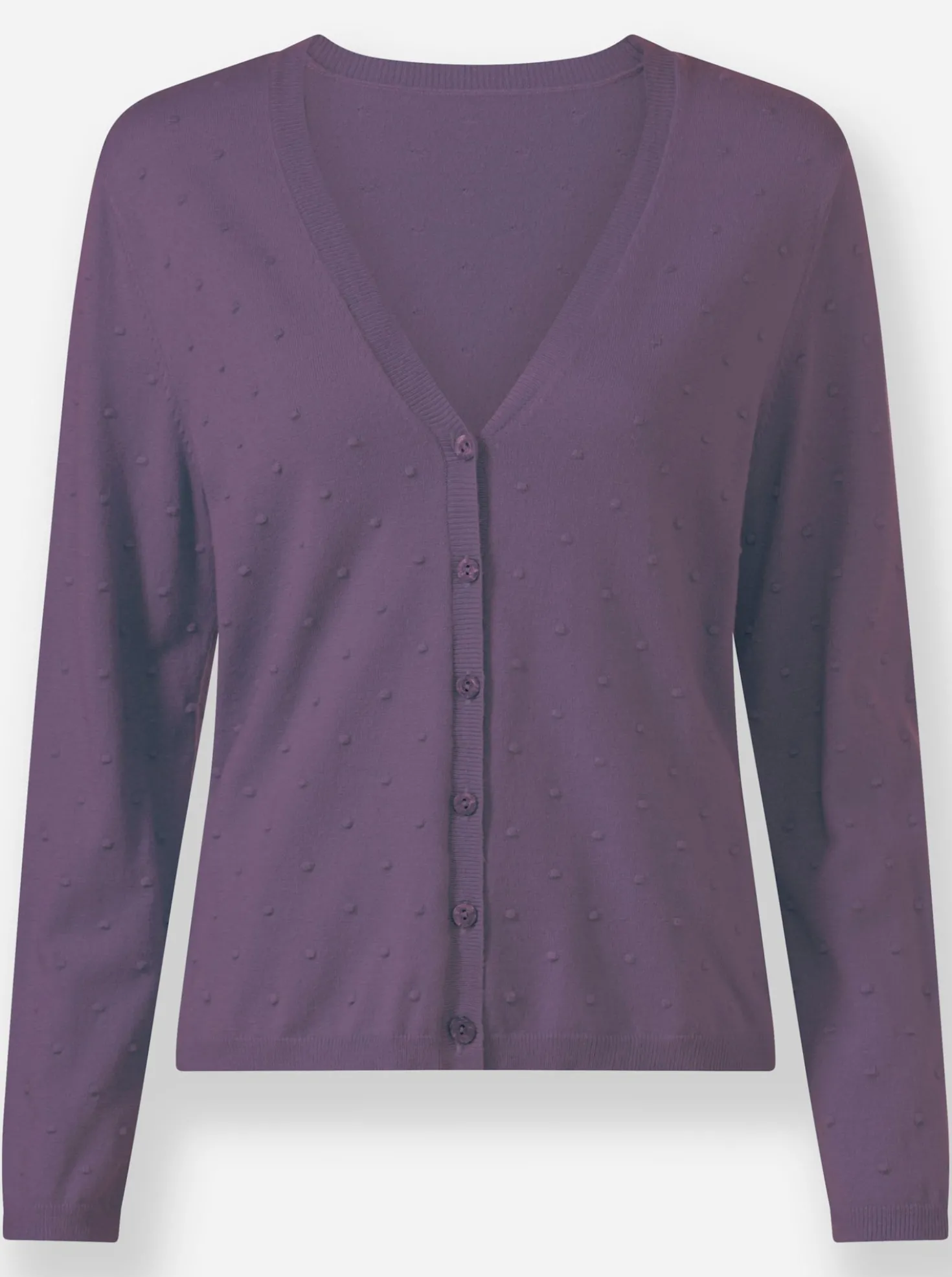 Strickjacke mit 3D-Tupfen