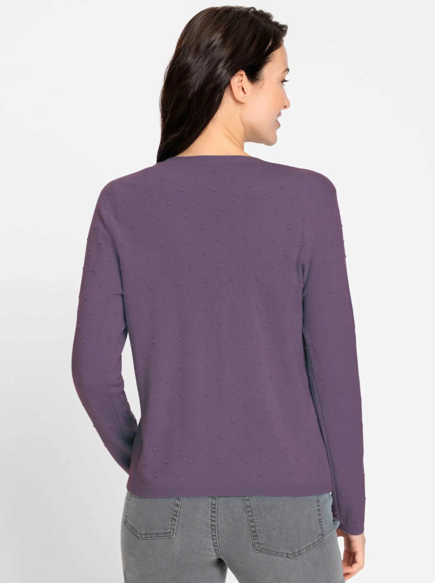 Strickjacke mit 3D-Tupfen