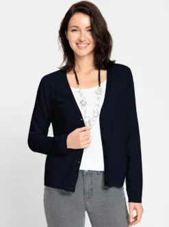 Strickjacke mit 3D-Tupfen