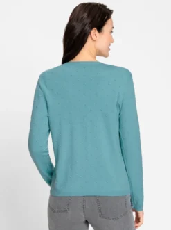 Strickjacke mit 3D-Tupfen