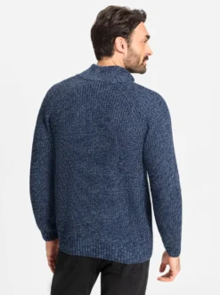 Strickjacke mit durchgehendem Reißverschluss