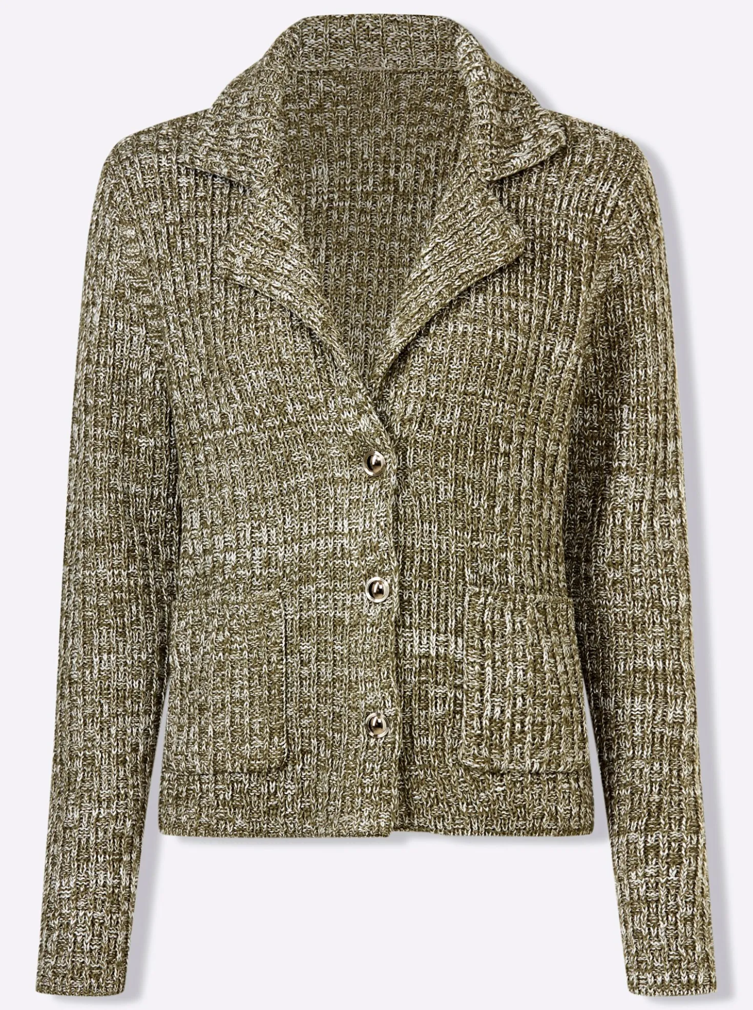 Strickjacke mit Effektgarn