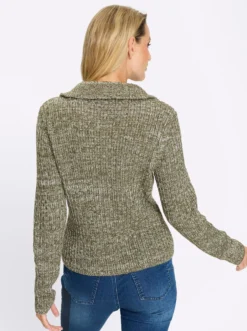Strickjacke mit Effektgarn