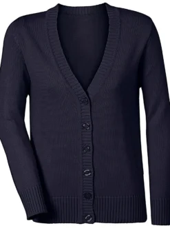 Strickjacke mit farblich abgestimmten Knöpfen