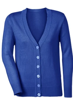 Strickjacke mit farblich abgestimmten Knöpfen
