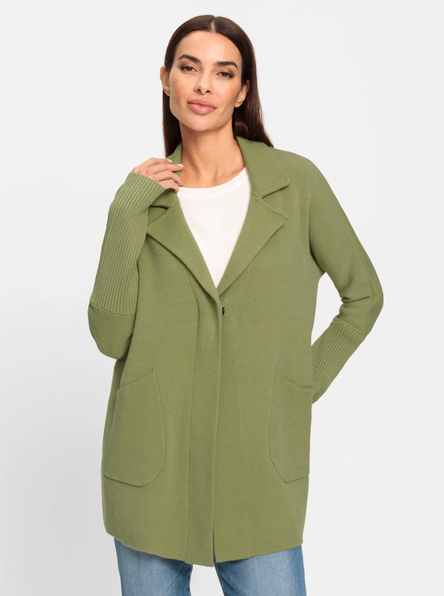 Strickjacke mit Fledermausärmeln