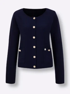 Strickjacke mit Jacquard-Muster