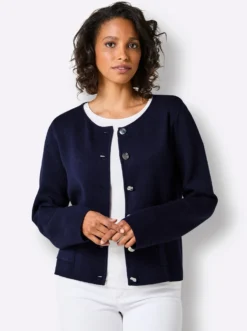 Strickjacke mit Jacquard-Muster