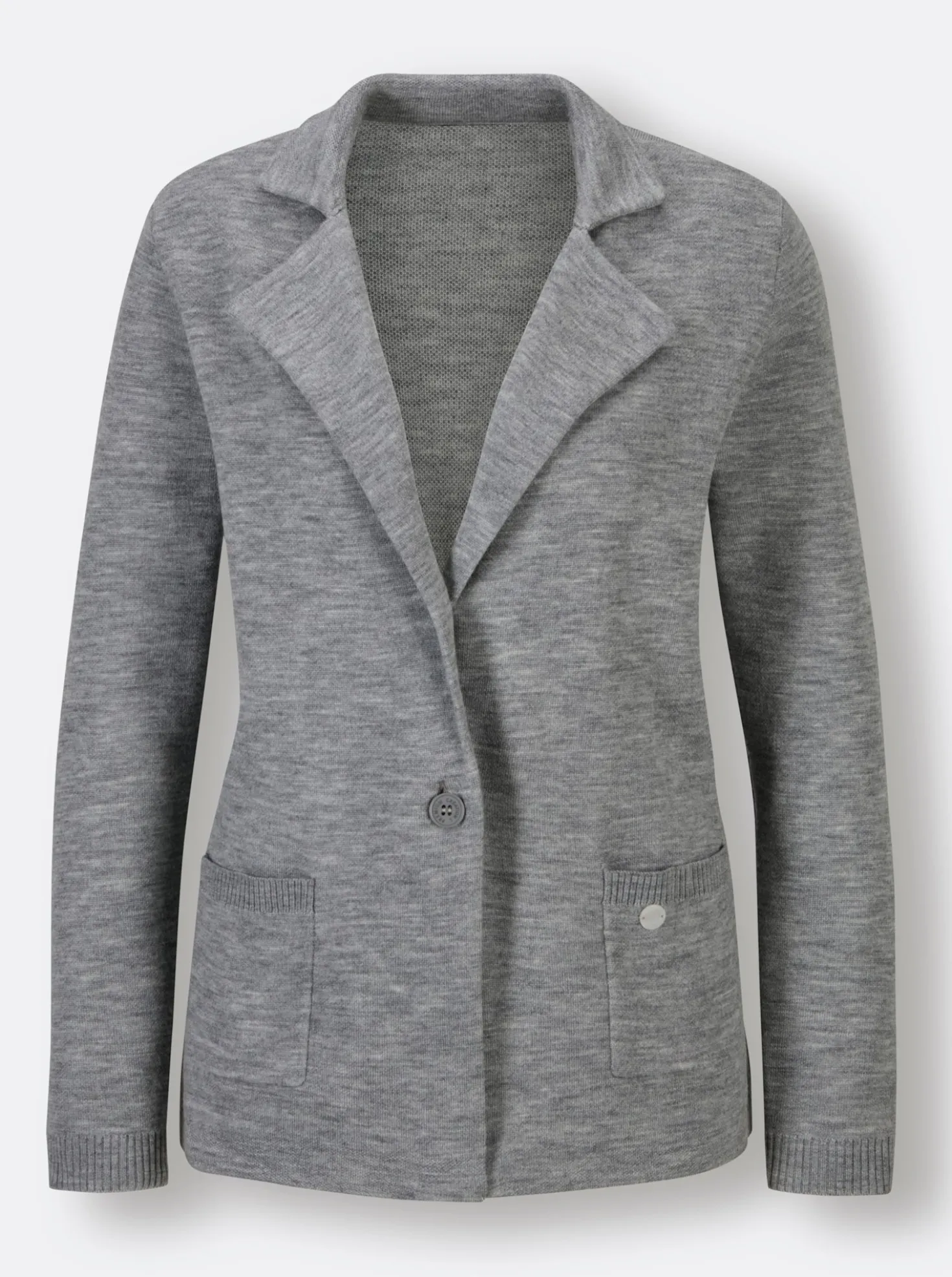 Strickjacke mit 1-Knopf-Verschluss
