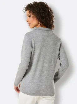 Strickjacke mit 1-Knopf-Verschluss