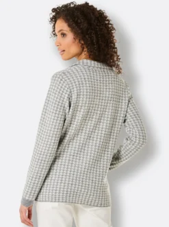 Strickjacke mit 1-Knopf-Verschluss