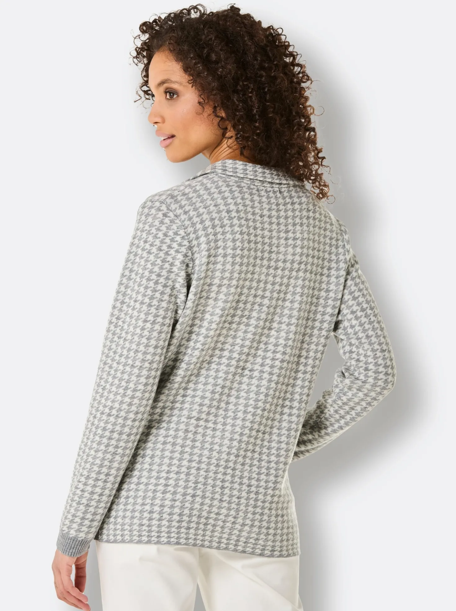 Strickjacke mit 1-Knopf-Verschluss