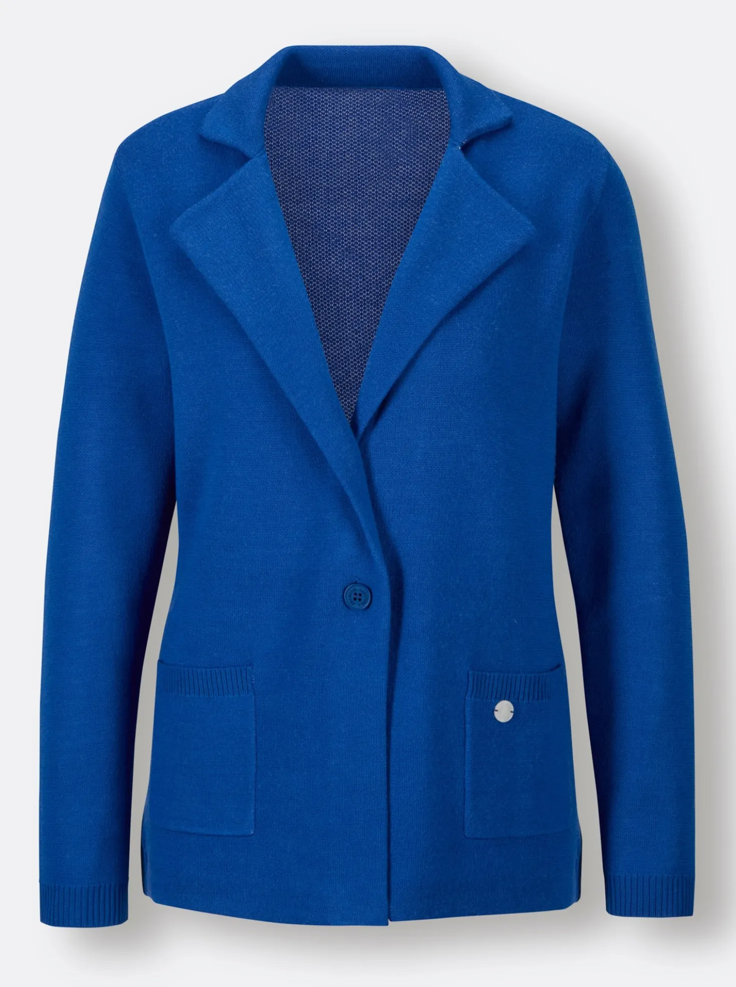 Strickjacke mit 1-Knopf-Verschluss