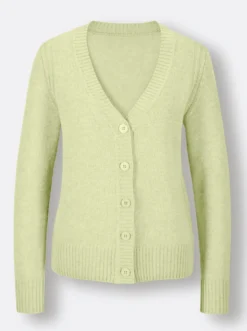 Strickjacke mit Logo-Knöpfen