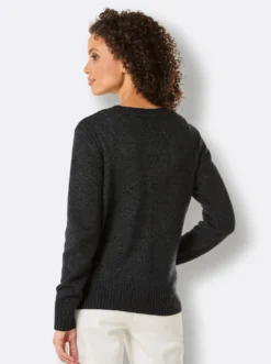 Strickjacke mit Logo-Knöpfen