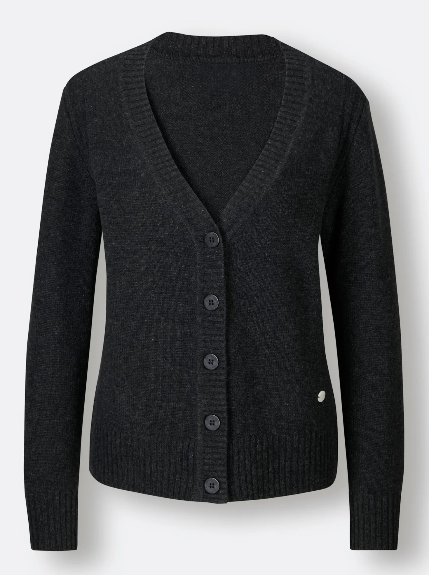 Strickjacke mit Logo-Knöpfen