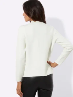 Strickjacke mit Netz-Einsatz