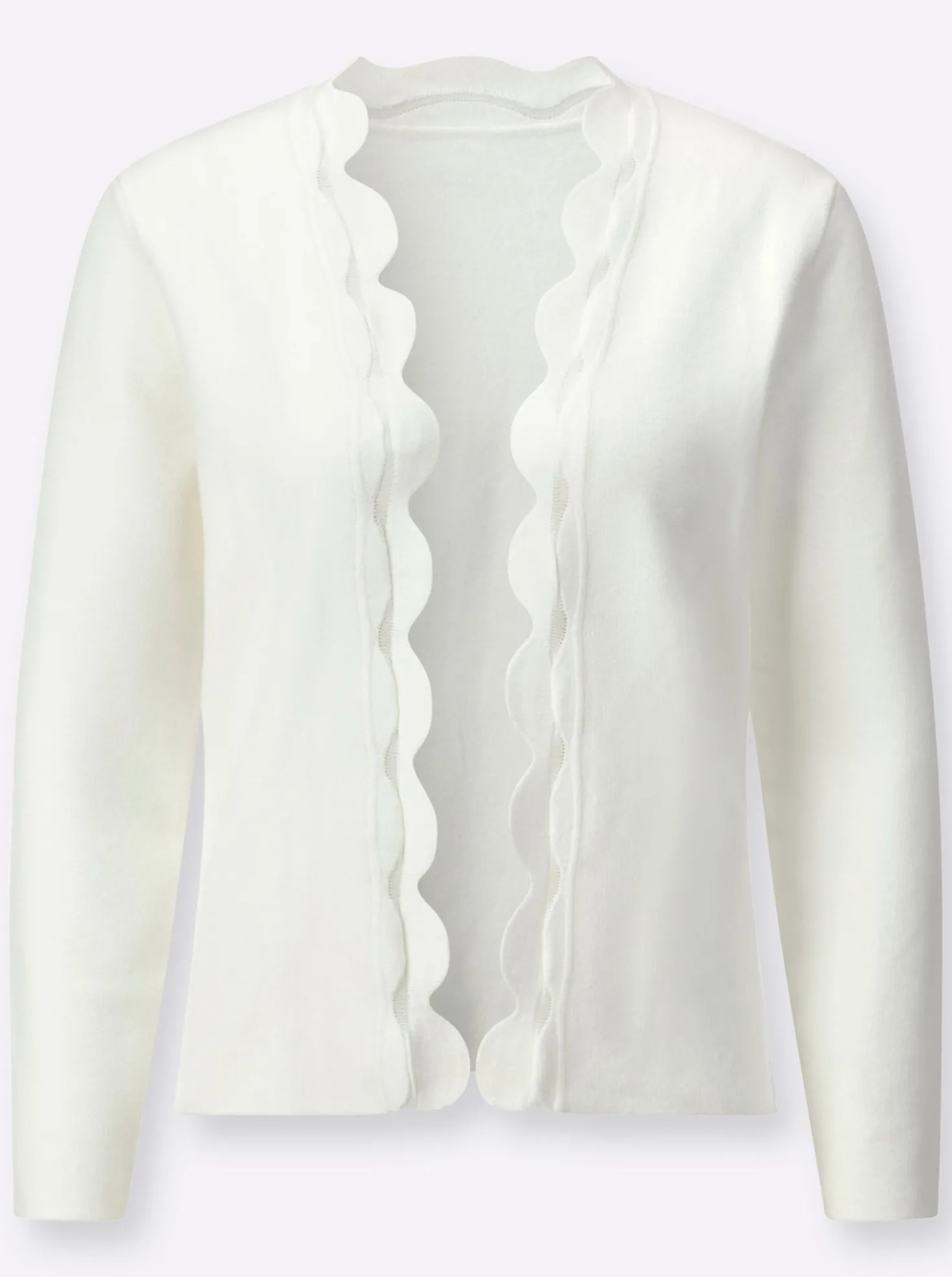 Strickjacke mit Netz-Einsatz