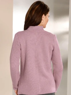 Strickjacke mit Perlfang-Muster