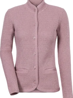 Strickjacke mit Perlfang-Muster