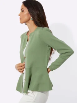 Strickjacke mit 50% Polyamid