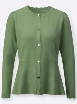 Strickjacke mit 50% Polyamid