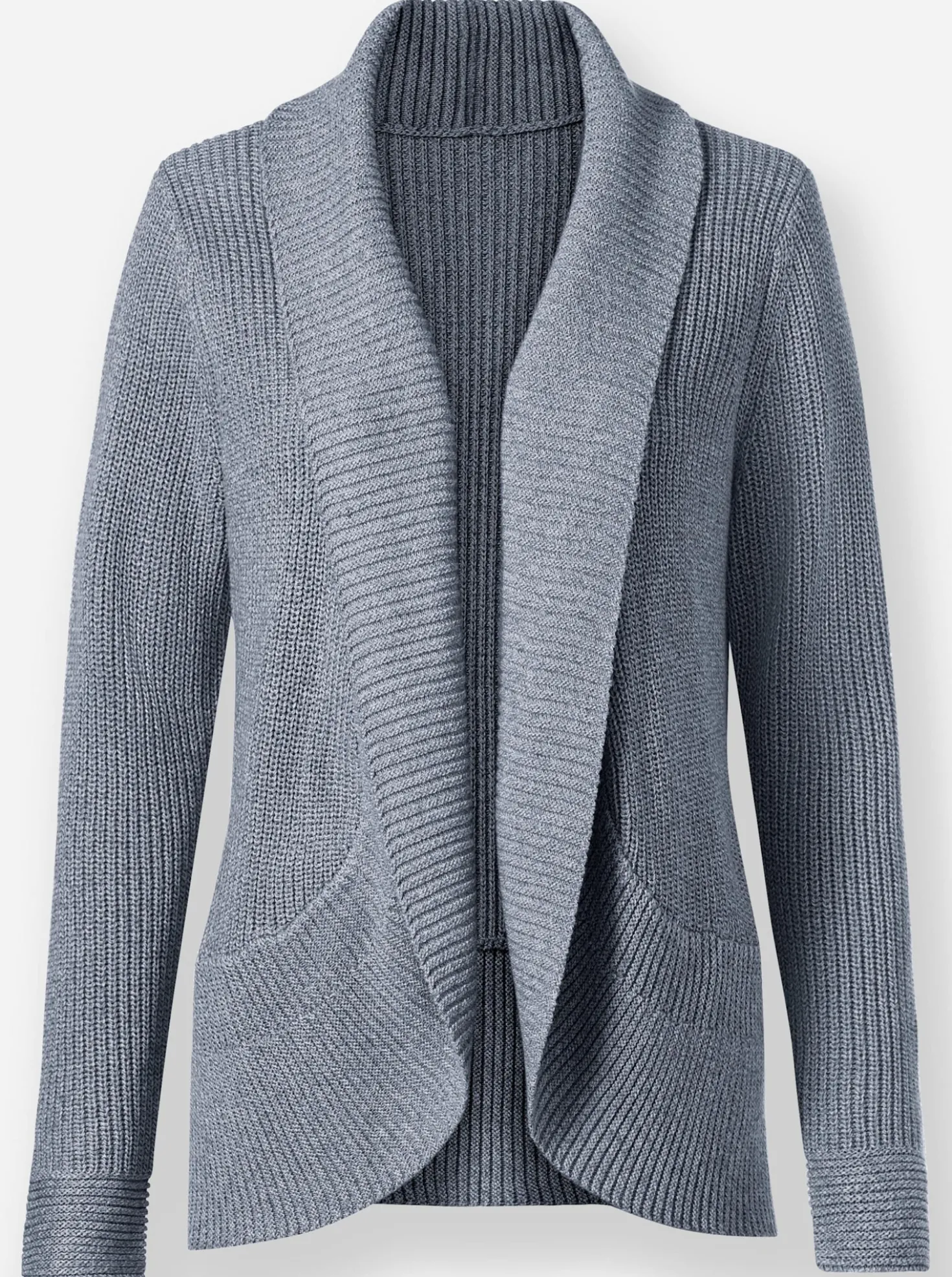 Strickjacke mit Schalkragen
