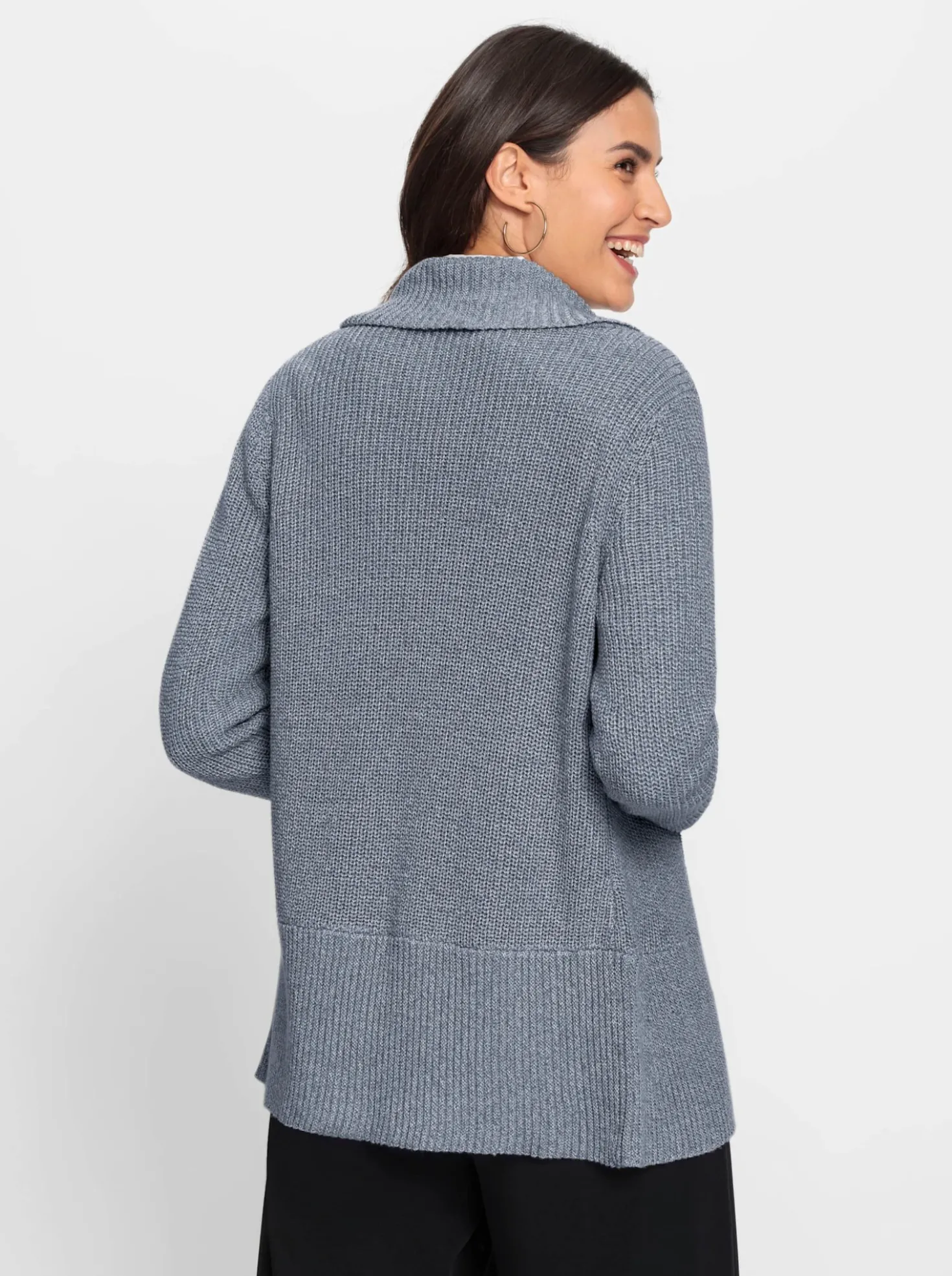 Strickjacke mit Schalkragen