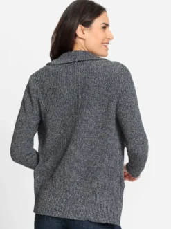 Strickjacke mit Schalkragen
